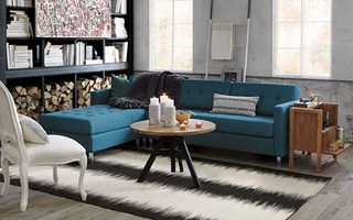Phòng khách hiện đại với ghế sofa nhiều khối